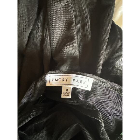 EMORY PARK black dress with mesh - Picture 5 of 6